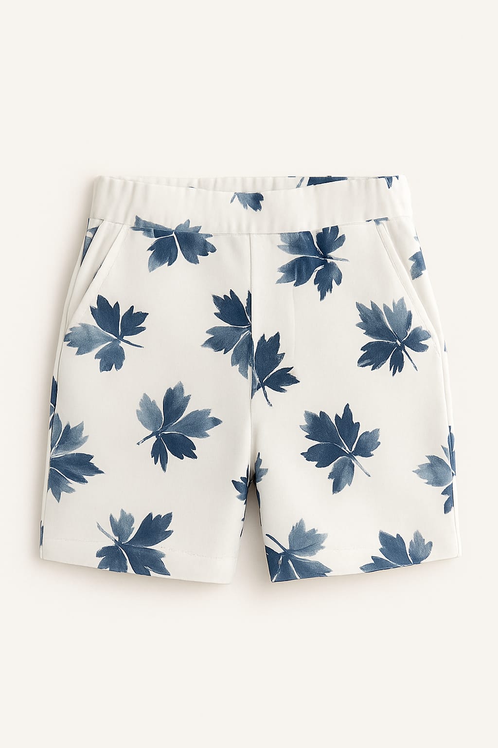 White Blue Leaf Co-ords Set (3-5 Years)