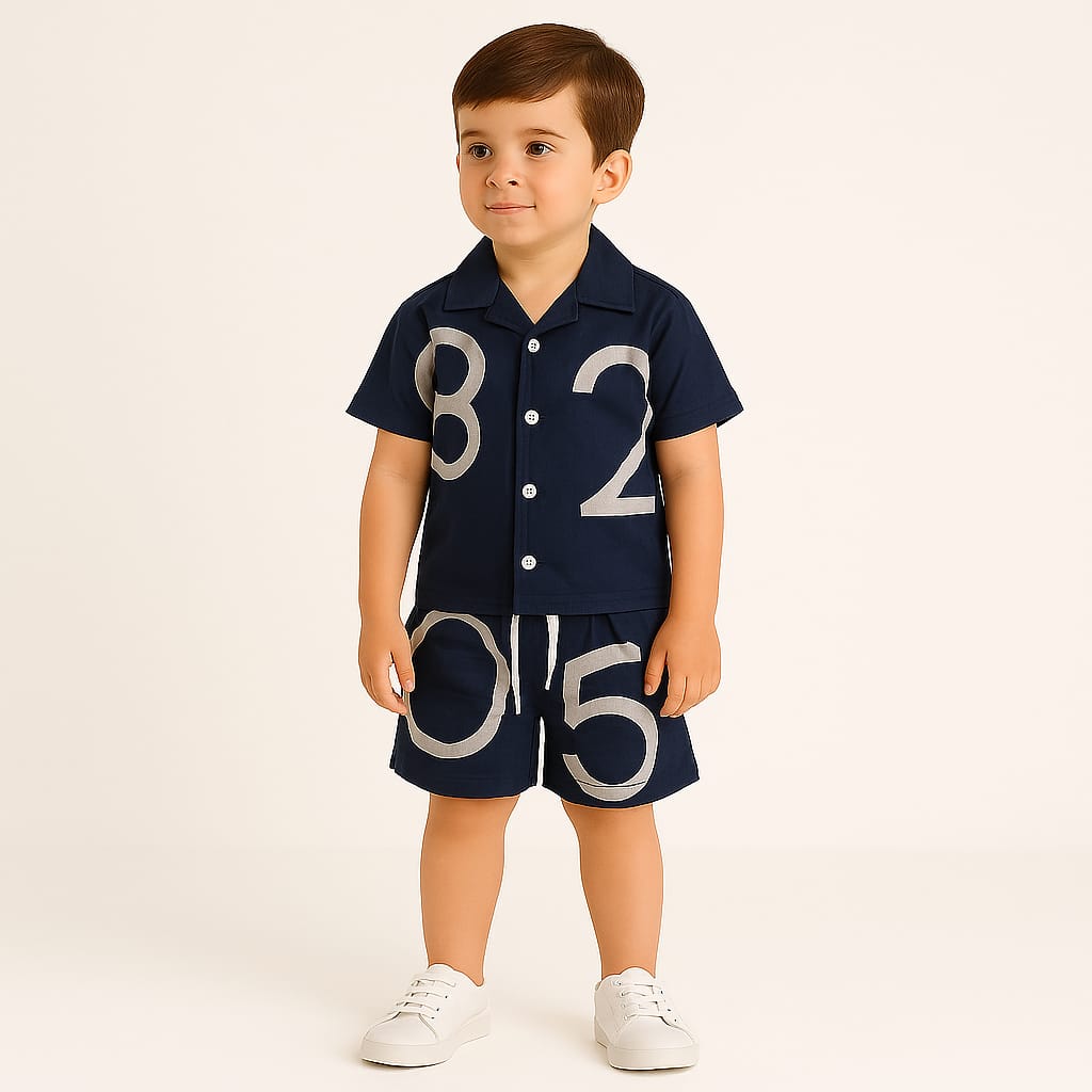 Blue Numbers Co-ords Set