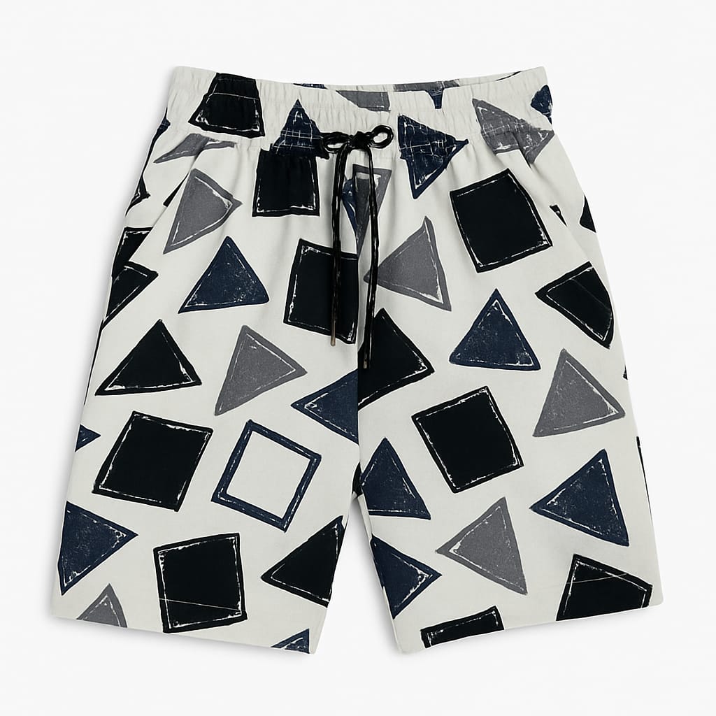 White Black Shapes Co-ords Set