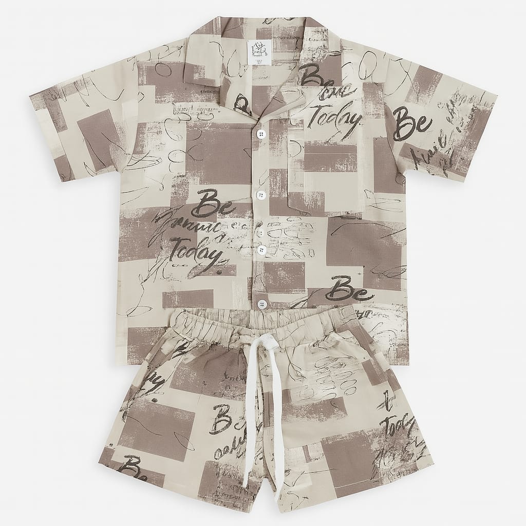 Tan Patches Co-ords Set