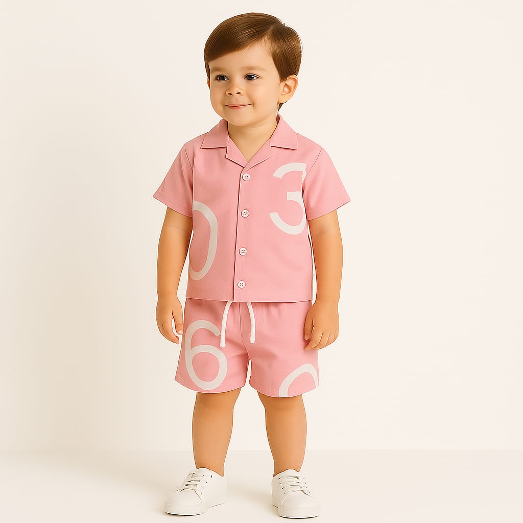 Pink Nunbers Co-ords Set