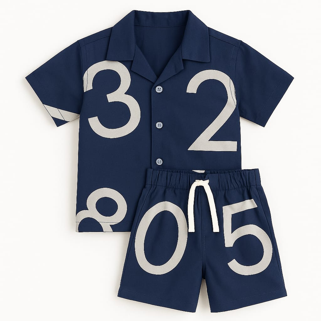 Blue Numbers Co-ords Set