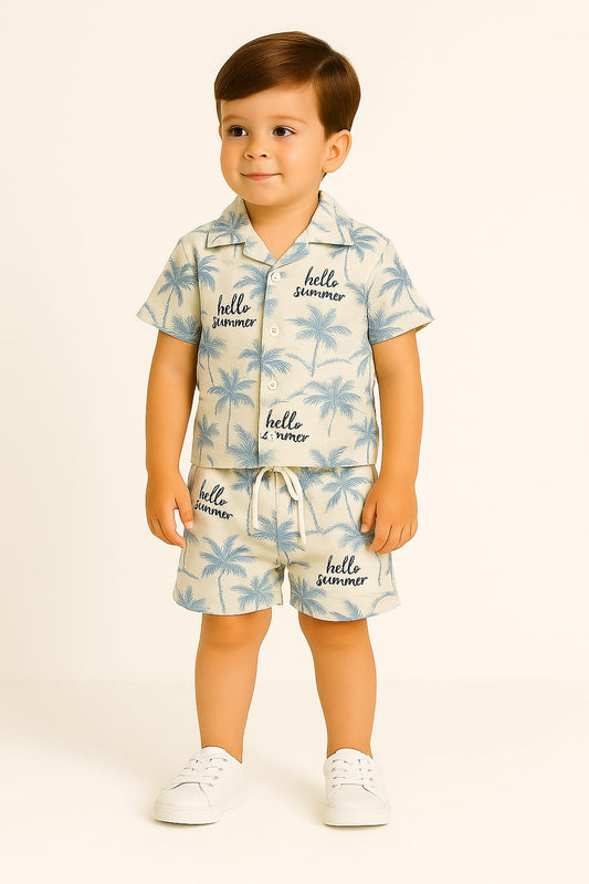 White Hello Summer Co-ords Set