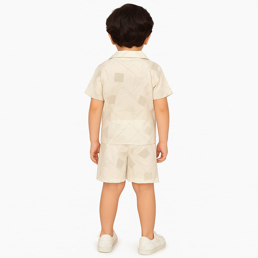 White Grey Lines Co-ords Set (2-12 Years)