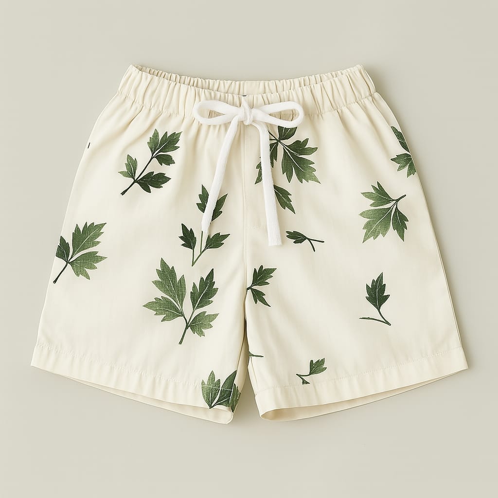White Green Leaf Co-ords Set (3-12 Years)